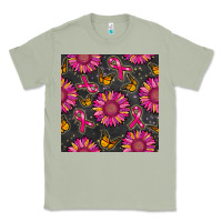 Matcha breast cancer sunflower seamless pattern Classic Tee - BundleAndBundleShop