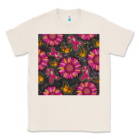 Natural breast cancer sunflower seamless pattern Classic Tee - BundleAndBundleShop