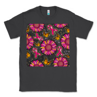 Smoke breast cancer sunflower seamless pattern Classic Tee - BundleAndBundleShop
