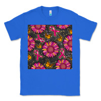 True Royal breast cancer sunflower seamless pattern Classic Tee - BundleAndBundleShop