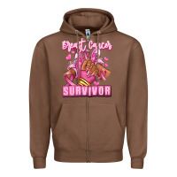 Chestnut Breast Cancer survivor afro girl sneakers Zipper Hoodie - RanaPortraitStore