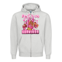 Dove Grey Breast Cancer survivor afro girl sneakers Zipper Hoodie - RanaPortraitStore