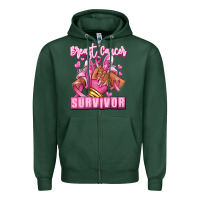 Sports Green Breast Cancer survivor afro girl sneakers Zipper Hoodie - RanaPortraitStore