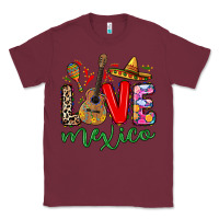 Burgundy Love Mexico Classic Tee - RanaPortraitStore