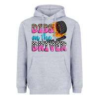 Heather Grey dibs on the driver Heavyweight Hoodie - Zillion Design Studio