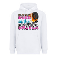 White dibs on the driver Heavyweight Hoodie - Zillion Design Studio