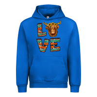 Cobalt love highland cow Urban Hoodie - Jasminsmagicworld