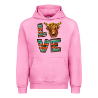 Fuchsia Pink love highland cow Urban Hoodie - Jasminsmagicworld
