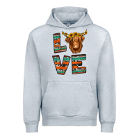 Heather Grey love highland cow Urban Hoodie - Jasminsmagicworld