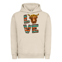 Pigment French Oak love highland cow Urban Hoodie - Jasminsmagicworld