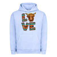 Pigment Grape Ice love highland cow Urban Hoodie - Jasminsmagicworld