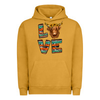Pigment Peanut Butter love highland cow Urban Hoodie - Jasminsmagicworld