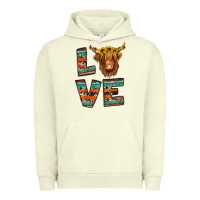 Pigment Pistachio love highland cow Urban Hoodie - Jasminsmagicworld