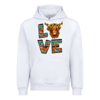White love highland cow Urban Hoodie - Jasminsmagicworld