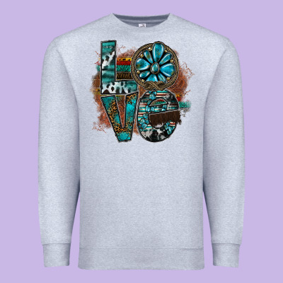 Love Premium Sweatshirt Designed By Sublimationcraftshop