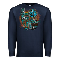 Navy love Premium Sweatshirt - SublimationCraftShop