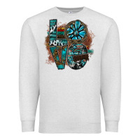 Oatmeal Heather love Premium Sweatshirt - SublimationCraftShop