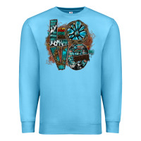 Ocean Blue love Premium Sweatshirt - SublimationCraftShop