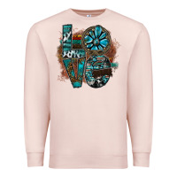 Pale Pink love Premium Sweatshirt - SublimationCraftShop