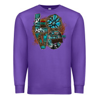 Purple love Premium Sweatshirt - SublimationCraftShop