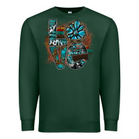 Sports Green love Premium Sweatshirt - SublimationCraftShop