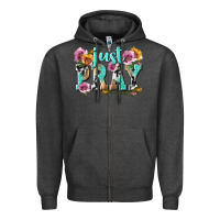 Charcoal Heather just pray Zipper Hoodie - texasbilliewilder