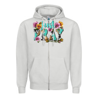 Dove Grey just pray Zipper Hoodie - texasbilliewilder