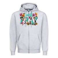 Heather Grey just pray Zipper Hoodie - texasbilliewilder