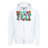 White just pray Zipper Hoodie - texasbilliewilder