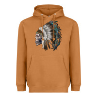 Meerkat skull with indian headdress Heavyweight Hoodie - RanaPortraitStore