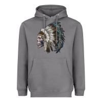 Storm skull with indian headdress Heavyweight Hoodie - RanaPortraitStore