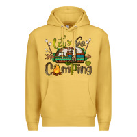 Antique Gold let's go camping Premium Hoodie - BarkalooDesign