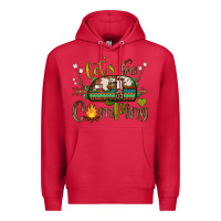 Cardinal let's go camping Premium Hoodie - BarkalooDesign