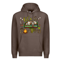 Coffee let's go camping Premium Hoodie - BarkalooDesign