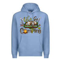 Colony Blue let's go camping Premium Hoodie - BarkalooDesign