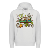 Dove Grey let's go camping Premium Hoodie - BarkalooDesign