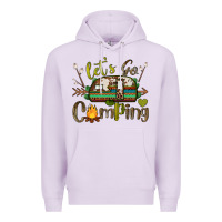 Lilac let's go camping Premium Hoodie - BarkalooDesign
