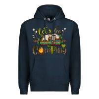 Navy let's go camping Premium Hoodie - BarkalooDesign