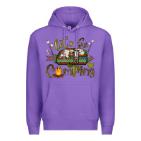 Purple let's go camping Premium Hoodie - BarkalooDesign