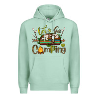 Seafoam let's go camping Premium Hoodie - BarkalooDesign