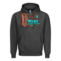 Charcoal Heather justas malltown girlie Zipper Hoodie - texasbilliewilder