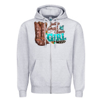 Heather Grey justas malltown girlie Zipper Hoodie - texasbilliewilder