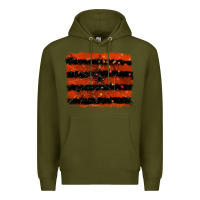 Army Green halloween spider backround Premium Hoodie - RanaPortraitStore