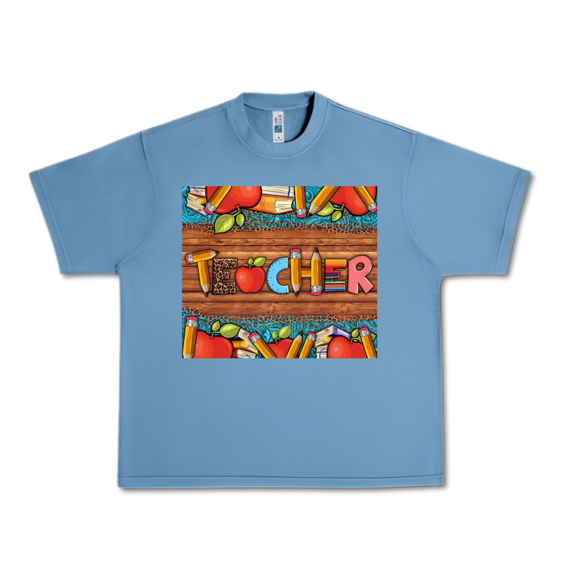 Teacher And Pens Apples Books Leopard And Tooled Leather Tumbler Urban Heavy Tee by Artiststas | Teevron