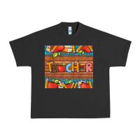 Pigment Black teacher and pens apples books leopard and tooled leather tumbler Urban Heavy Tee - Artiststas