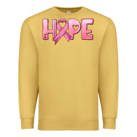 Antique Gold hope and pink ribbon Premium Sweatshirt - HRA Design Shop