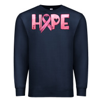 Navy hope and pink ribbon Premium Sweatshirt - HRA Design Shop