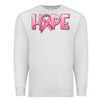 Oatmeal Heather hope and pink ribbon Premium Sweatshirt - HRA Design Shop