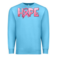 Ocean Blue hope and pink ribbon Premium Sweatshirt - HRA Design Shop