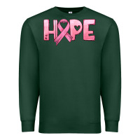 Hope And Pink Ribbon Premium Sweatshirt | Teevron